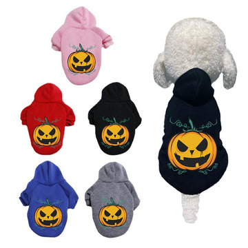 Halloween Pumpkin Dog Pattern Sweater Clothes - Pet La'Fleur