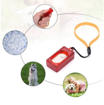 Pet Training Clicker Professional Grooming Dog Trainer Obedience Agility Wrist Strap - Pet La'Fleur