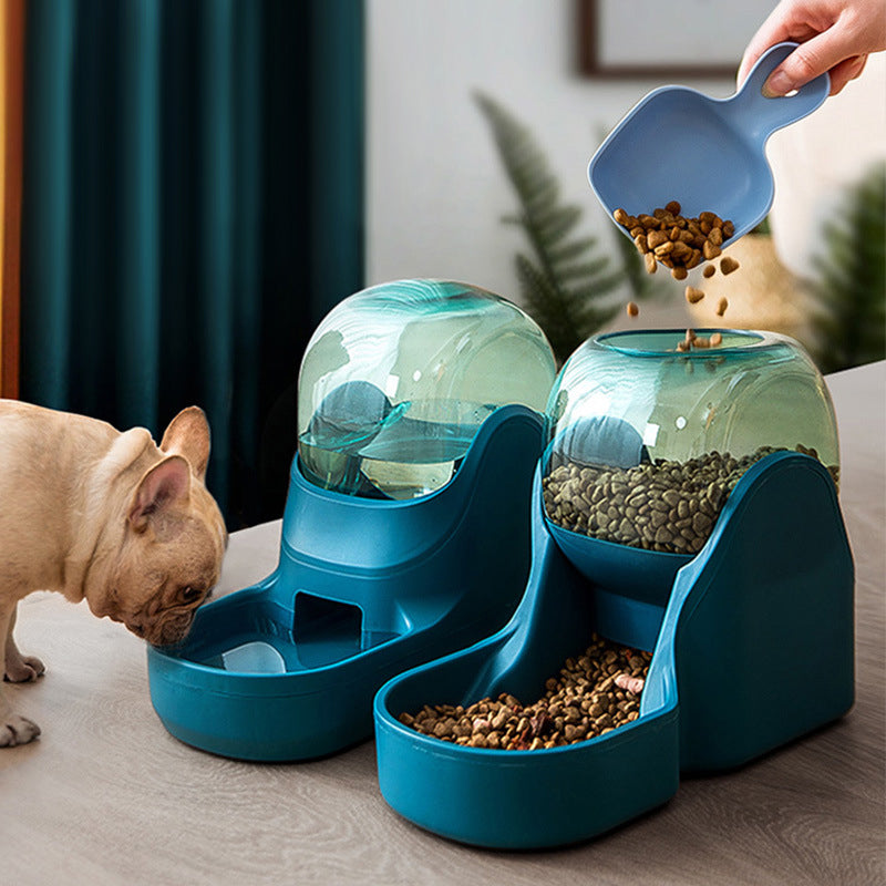 Automatic Pet Feeder Cat Dog Feeder Pet Food Dispenser Drinker Animals Home Travel Use - Pet La'Fleur