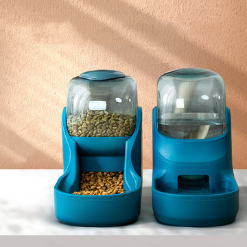 Automatic Pet Feeder Cat Dog Feeder Pet Food Dispenser Drinker Animals Home Travel Use - Pet La'Fleur