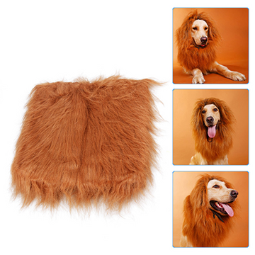 Cute Pet Cosplay Clothes Transfiguration Costume Lion Mane Winter Warm Wig Cat Large Dog Party Decoration With Ear Pet Apparel - Pet La'Fleur