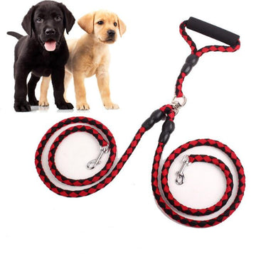 Double-Ended Traction Rope For Walking The Dog One Plus Two Leash Collar - Pet La'Fleur