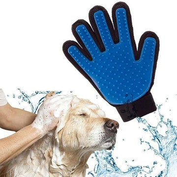 Cat Grooming Glove Wool Glove Pet Hair Deshedding Brush Comb Glove Cleaning Massage Glove - Pet La'Fleur