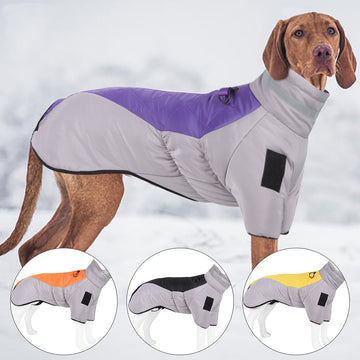 Winter Large Dog Clothes Waterproof Thickened With Reflective Warmth Jacket Vest - Pet La'Fleur