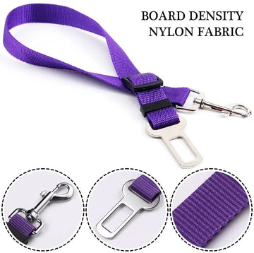 Adjustable Dog Pet Car Safety Seat Belt Restraint Lead Travel Leash - Pet La'Fleur