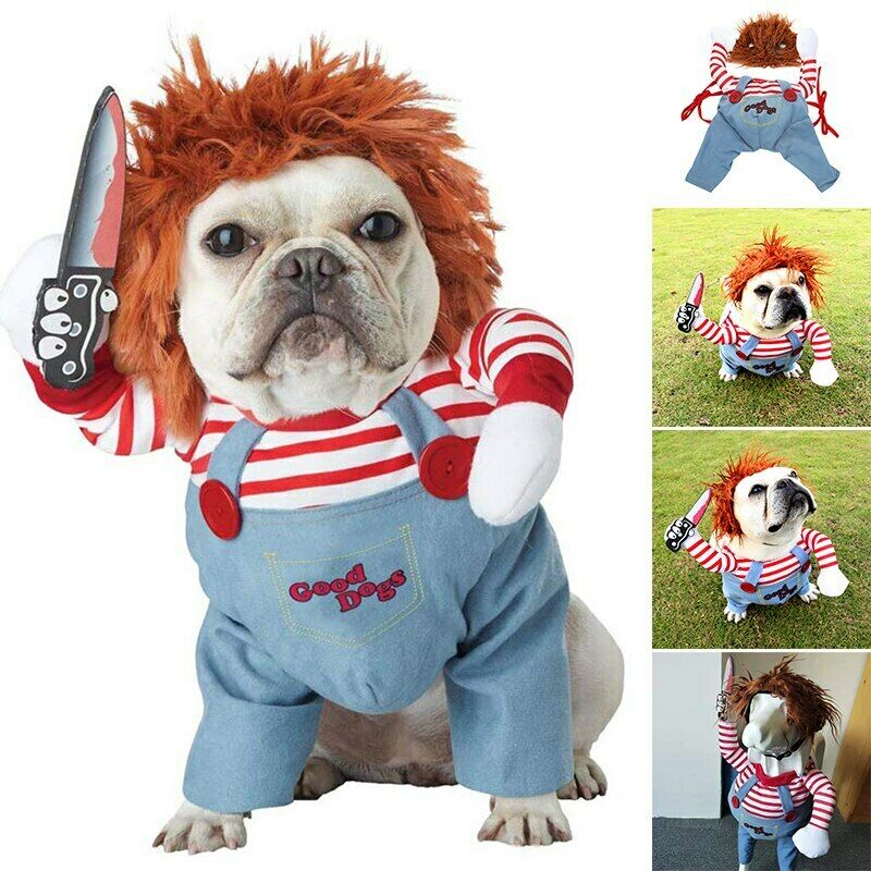 Adjustable Halloween Pet Costume Dog Funny Clothes Cosplay Scary Costume - Pet La'Fleur