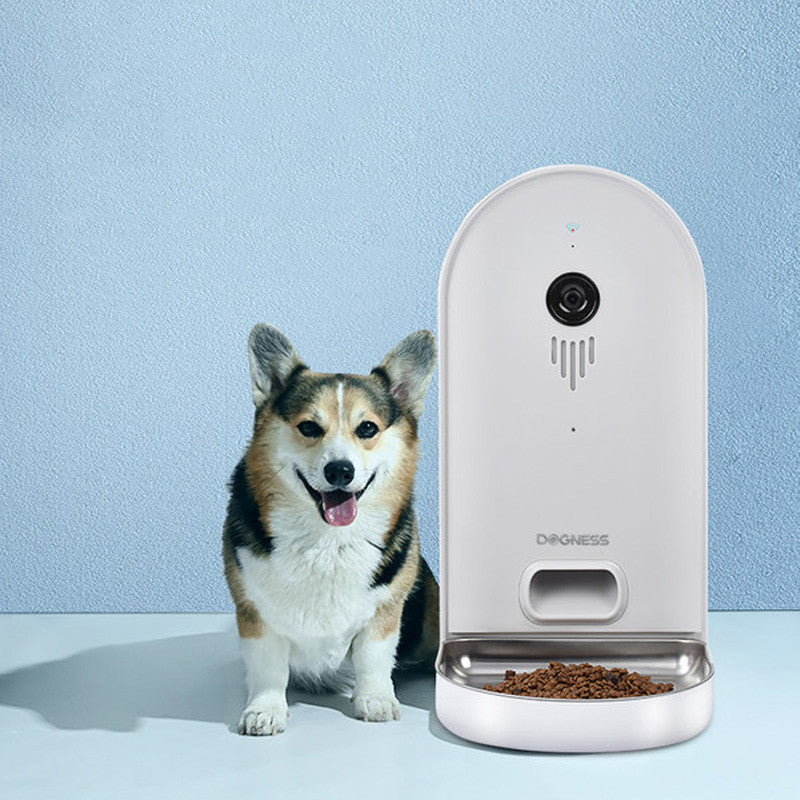 Automatic 6L Smart Pet Feeder Hd Camera, App Control, Timed Food Dispensers, Wifi Enabled, Video-Recording - Pet La'Fleur