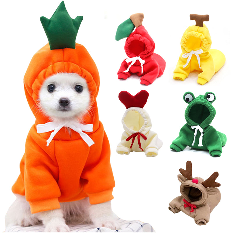 Dog Autumn Winter Clothing Small Medium Love Two Legged Cat Cute Pet Clothing - Pet La'Fleur