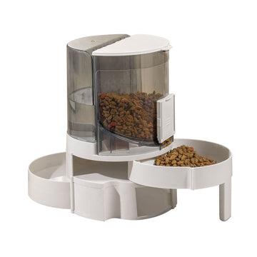 Automatic Cat Water Dispenser Large Capacity Food Container Feeder With Storage Box - Pet La'Fleur